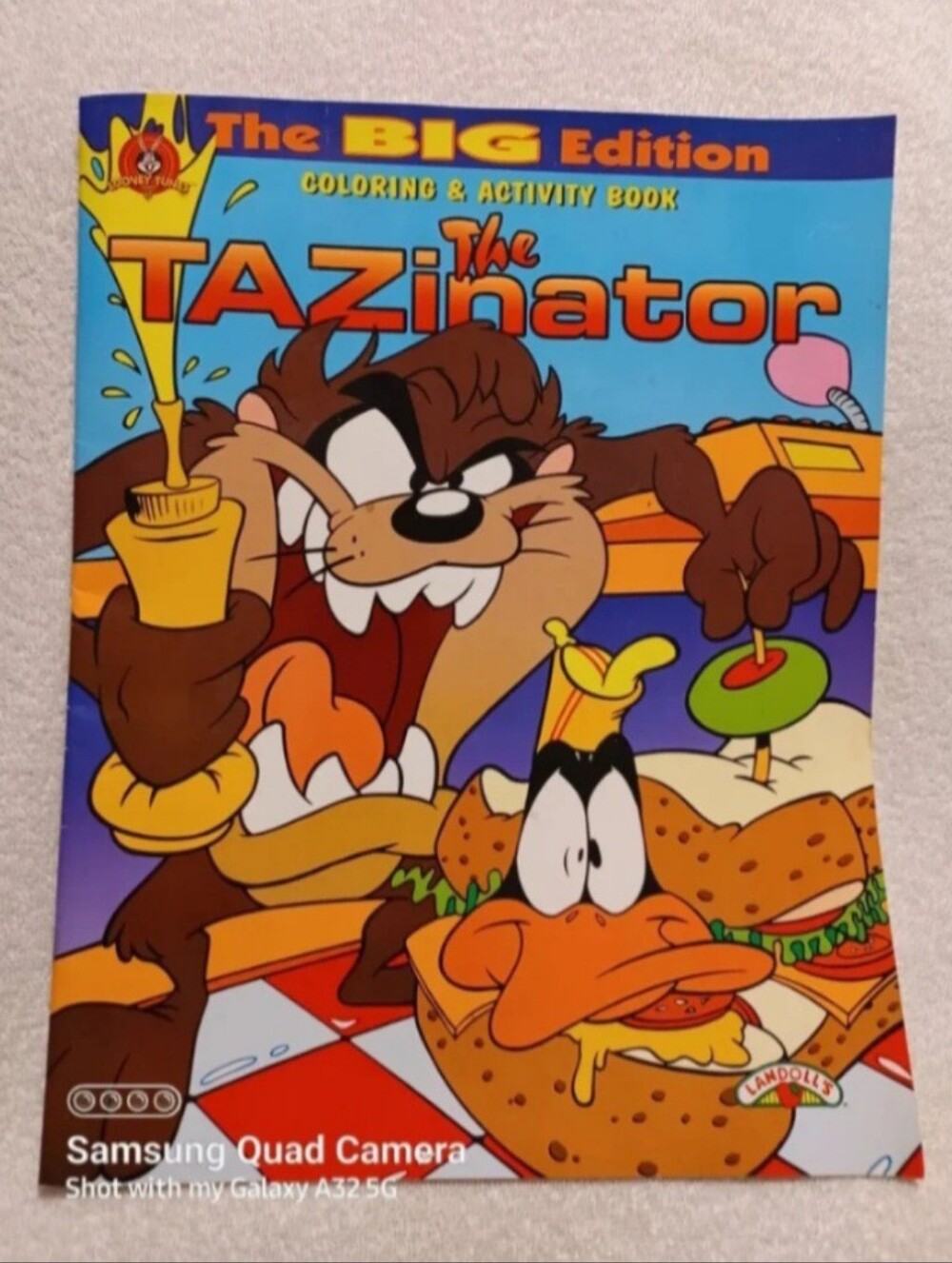 Vintage Looney tunes tazinator the big edition coloring & activity book